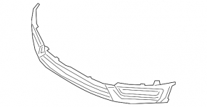 Lower grille of the front bumper Lincoln Nautilus 19-23 for parking sensors