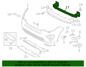 Land Rover Discovery Sport 17-19 Front Bumper Reinforcement