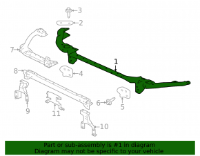 Upper rear TV bar for Jaguar XE 17-20