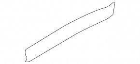 Jaguar F-Pace X761 17-20 lower rear left door trim with glossy black molding