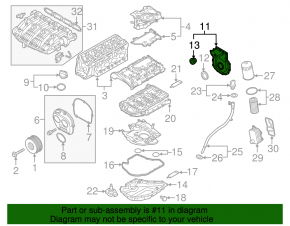 Front Engine Cover VW Jetta 11-18 USA 1.8T