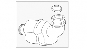 Air duct from the air filter housing BMW X5 F15 16-18 plug-in