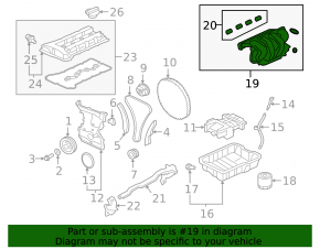 Mitsubishi Outlander 18-21 2.0, 2.4, PHEV intake manifold