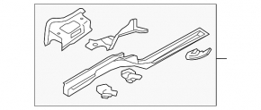 Side member front right VW Jetta 11-14 USA