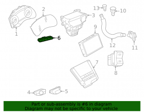 Infiniti QX50 19-25 dashboard button block for heated steering wheel, parking assistant and trunk lid opening