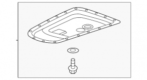Mitsubishi Outlander 16-20 FWD transmission pan dents