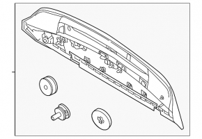 Volvo XC90 16-22 trunk lid spoiler guide broken