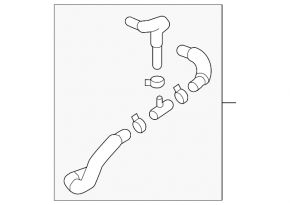 Cooling pipe Chevrolet Bolt 17-