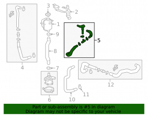 Cooling pipe Chevrolet Bolt 17-