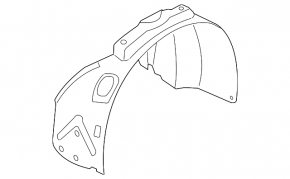 Front left fender liner Audi A6 09-11