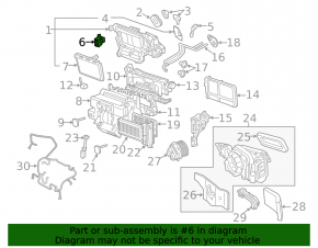 Audi Q7 17-26 AC heater valve for R1234YF