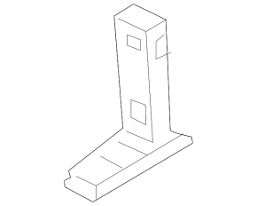 Front bumper reinforcement bracket, right, upper, Audi Q8 19-25