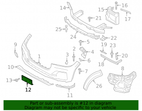 Front Bumper Number Plate for BMW X7 G07 19-22