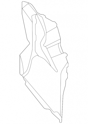 Air duct for additional radiator, left, BMW X6 G06 20-25 M
