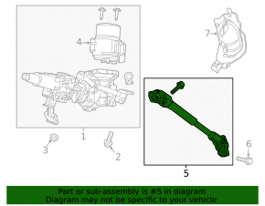 Steering cardan shaft Honda HR-V 16-22