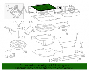 Trunk mat Jeep Cherokee KL 14-18 black