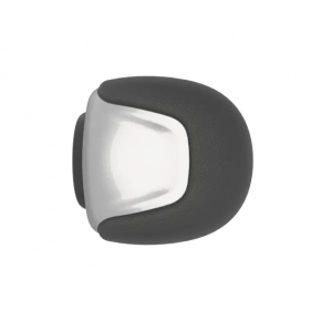 Gear knob Jeep Cherokee KL 14 - leather, gray overlay, coating defect, scratch