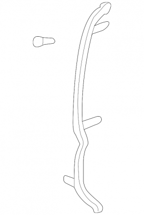 Lexus GX 03-09 front rear right side door seal
