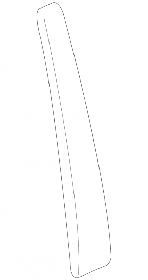 Right rear side door trim panel for Acura MDX 2010