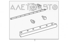 Lower front left door trim for Lexus RX350 RX450h 16-22