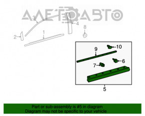Lower front left door trim for Lexus RX350 RX450h 16-22