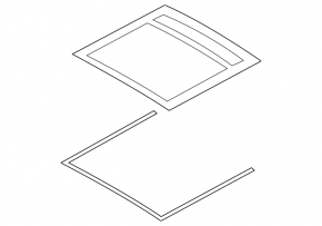 Rear sunroof glass Hyundai Santa FE 19-23