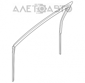 Front right window seal for Suzuki Kizashi 10-15