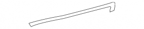 Front bumper molding left Kia Optima 14-15 rest, black gloss