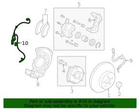 ABS sensor front left Toyota Rav4 19-