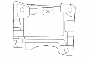 Bracket blind spot sensor left Audi A4 B9 17-