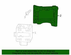 Bracket blind spot sensor left Audi A4 B9 17-