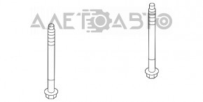 Front subframe mounting bolt 2pcs Mercedes GLC 16-22 120mm
