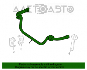 Mercedes W211 E350 front stabilizer bar without brackets