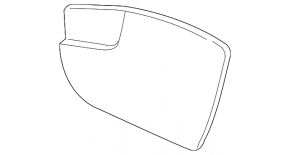 Mirror element left Ford Escape MK3 13- heated, BSM