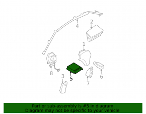 SRS airbag module airbag computer Mazda6 03-08
