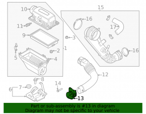 Air intake Ford Explorer 20- 2.3T