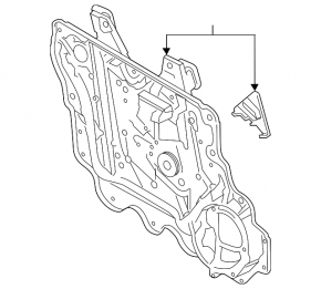 Window lifter with motor front left Ford Explorer 20-