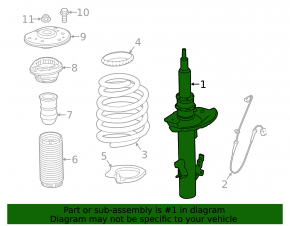 Front right shock absorber for Land Rover Discovery Sport 20-25