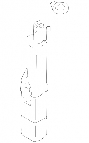 Expansion tank for cooling Mitsubishi Galant 04-12 with cap