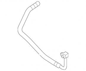 Oil cooler pipe underwater lower BMW X5 E70 07-13