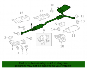 Honda Crosstour 10-15 Right-Hand 2.4L Rear Barrel Exhaust