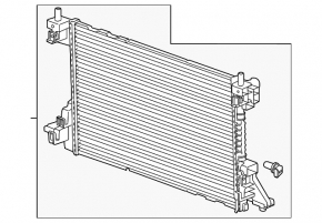 Radiator cooling water Chevrolet Volt 11-15 dented