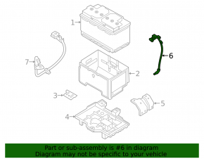 Positive terminal of battery Hyundai Sonata 18-19