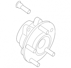 Front left hub Nissan Rogue 07-12
