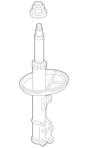 Front left shock absorber Lexus CT200h 14-17