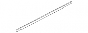 Door-glass molding, central rear right, Audi E-Tron 19-23, chrome