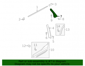 Rear left side door trim for Audi E-Tron 19-23, Quattro