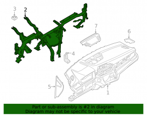 Under-torpedo tube reinforcement BMW X1 F48 16-22 without projection