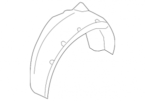 Rear right fender liner BMW 7 F01 11-15