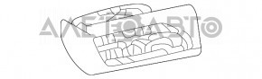 Front panel trim with deflector left Toyota Highlander 20-